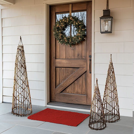 Nesting Twig Christmas Trees, Set of Three General KAL