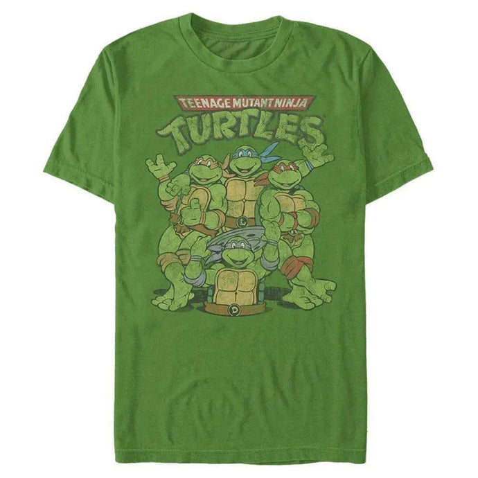 Teenage Mutant Ninja Turtles - Classic Turtles Retro Fade - T-Shirt Apparel Fifth Sun