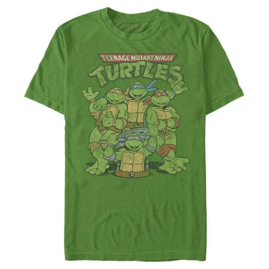 Teenage Mutant Ninja Turtles - Classic Turtles Retro Fade - T-Shirt Apparel Fifth Sun