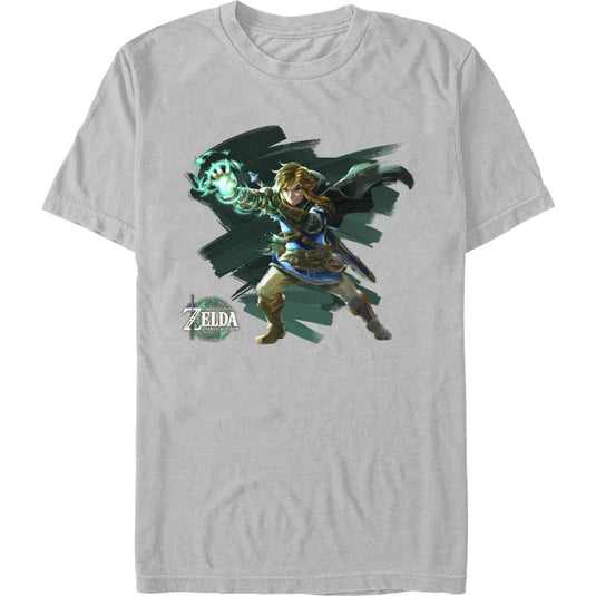 The Legend of Zelda - Tears of the Kingdom Painterly Link Stance - T-Shirt Apparel Fifth Sun