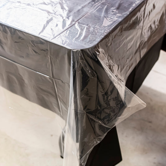 Plastic House Clear Ultra Heavy Duty Table Covers: Size- 66