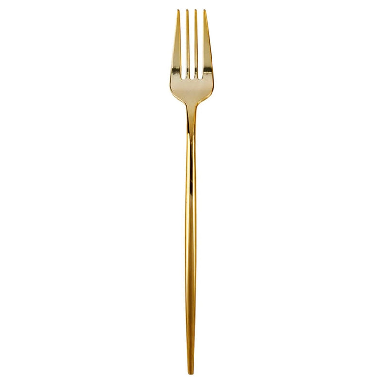 Load image into Gallery viewer, NOVELTY FLATWARE DINNER FORKS GOLD Tablesettings Blue Sky
