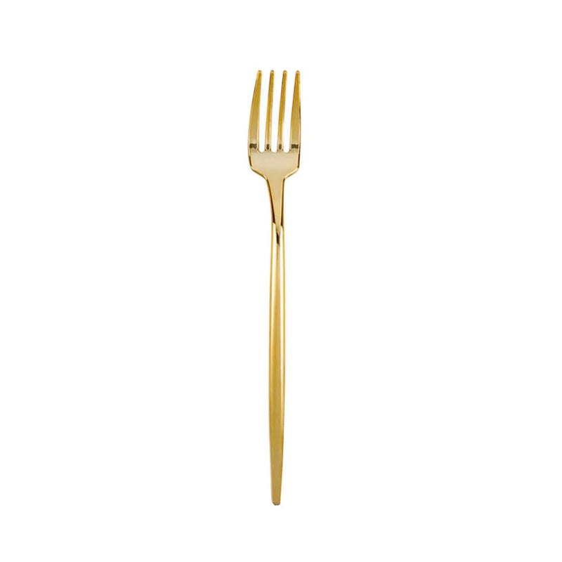 Load image into Gallery viewer, NOVELTY FLATWARE DINNER SALAD FORKS GOLD Tablesettings Blue Sky
