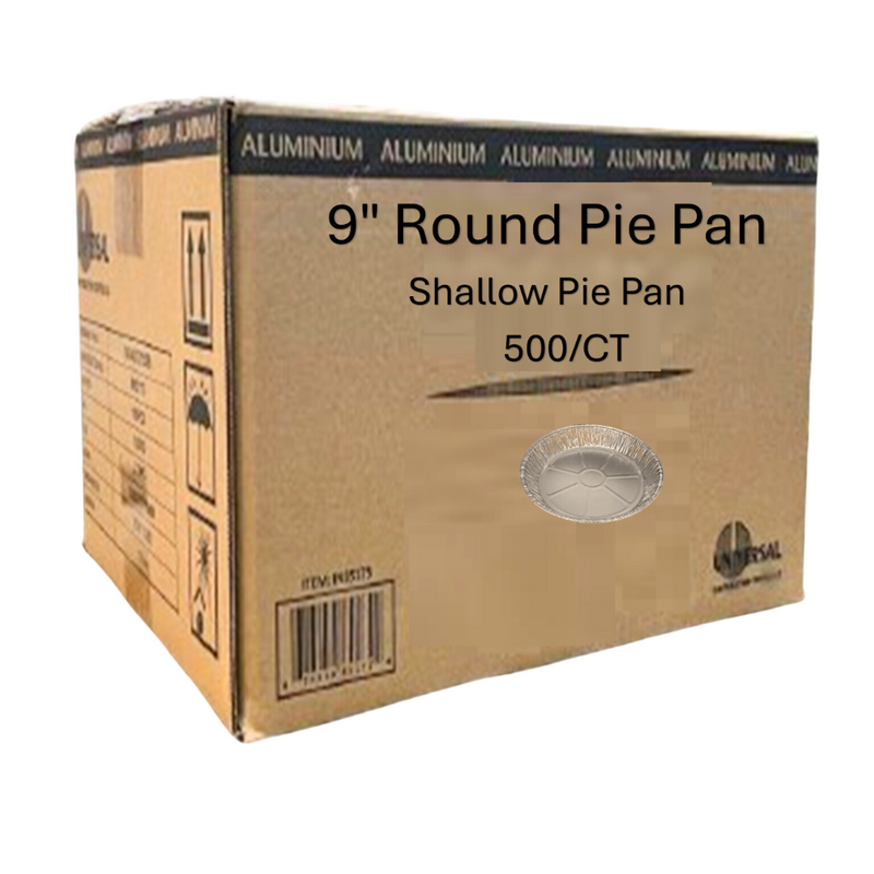 Load image into Gallery viewer, *WHOLESALE* Disposable 9” shallow Aluminum Foil Pie Pans | 500 ct/case Disposable VeZee
