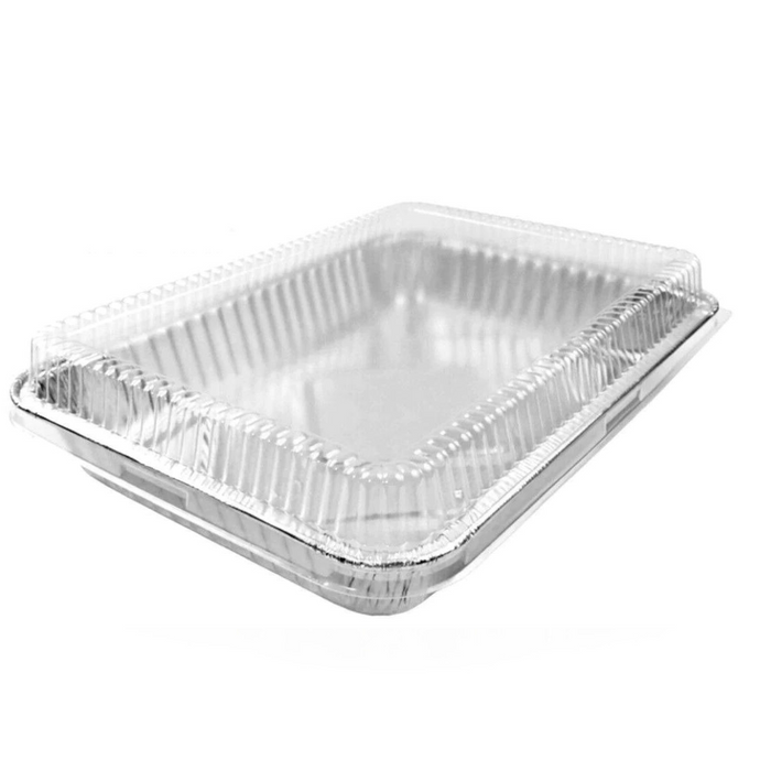 Jetfoil Disposable HEAVY WEIGHT 9×13 Half Size Aluminum Pans with Dome lids| JetFoil