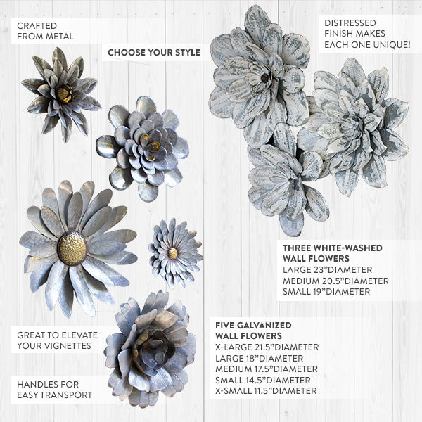 Load image into Gallery viewer, 3D Rustic Spring Flower Wall Decor, Choose Your Style Whats trending KAL
