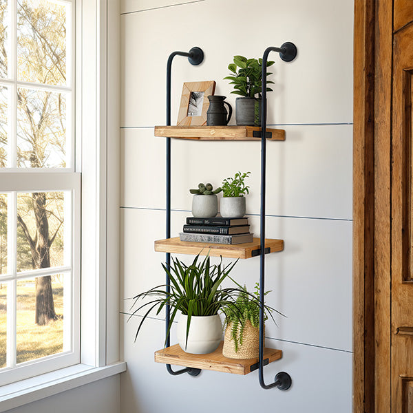 Three Tier Wall Ladder Shelf Whats trending KAL