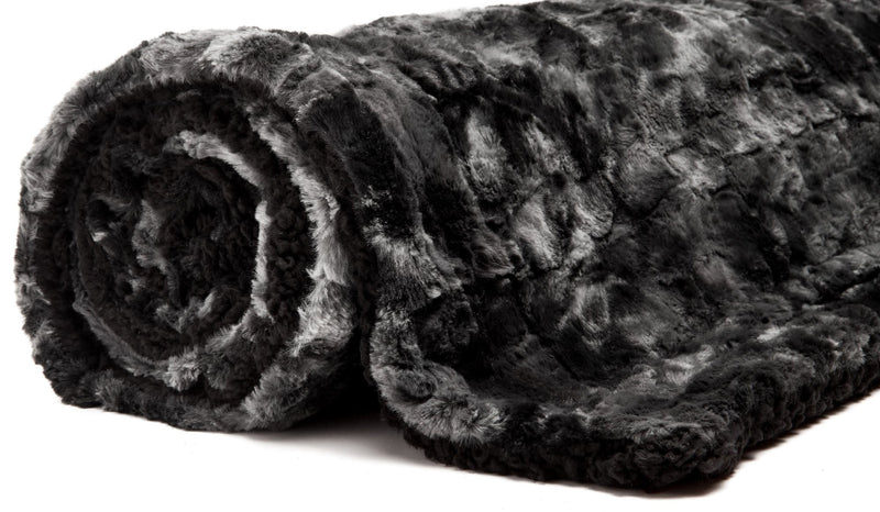 Load image into Gallery viewer, Wolf Faux Fur Throw Blanket
