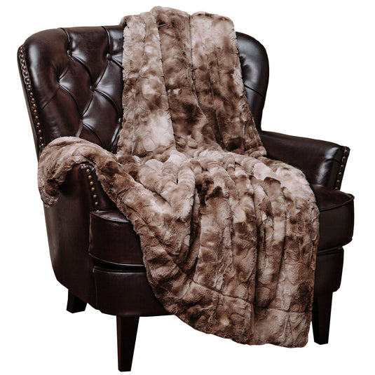 Wolf Faux Fur Throw Blanket Gift Chanasya