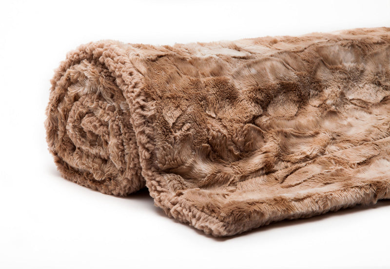 Load image into Gallery viewer, Wolf Faux Fur Throw Blanket Gift Chanasya
