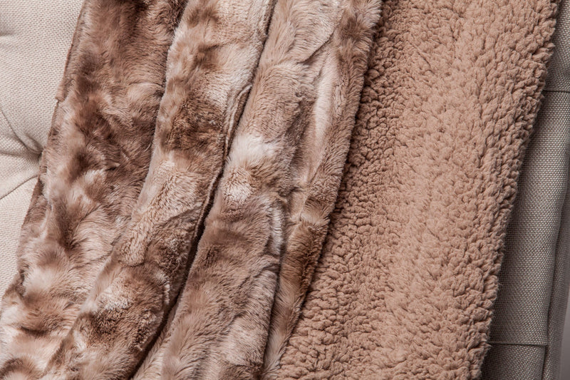 Load image into Gallery viewer, Wolf Faux Fur Throw Blanket Gift Chanasya
