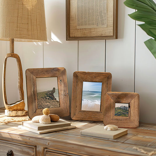 Recycled Wood Photo Frames, Set of 3 General KAL