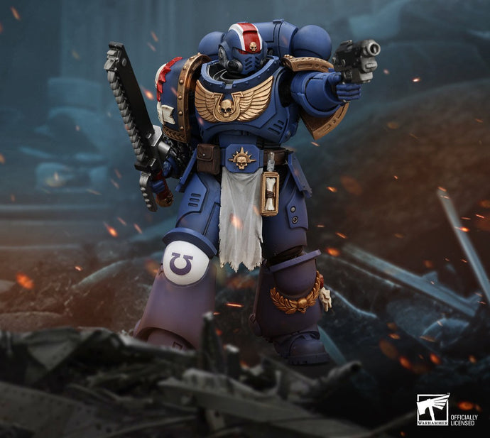 Warhammer 40,000: Space Marine 2 - Ultramarines Lieutenant Titus - Action Figure Collectibles Joytoy