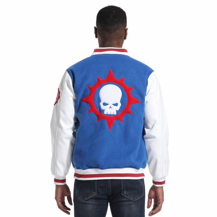 Load image into Gallery viewer, Warhammer 40,000: Space Marine 2 - Ultramarines Varsity - Jacket Apparel Print Clever
