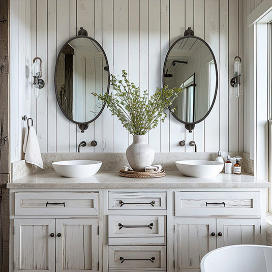 Swiveling Vintage Oval Bathroom Mirror Whats trending CT