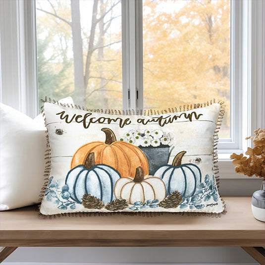 Welcome Autumn Pillow | Blue Harvest General CNF