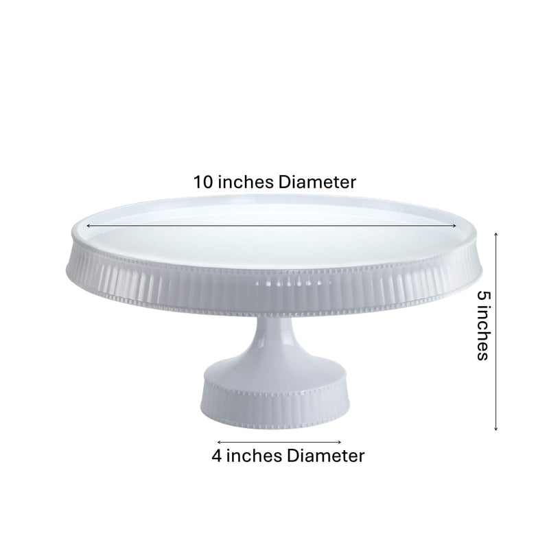 Load image into Gallery viewer, Premium Extra Heavyweight White Cake Plastic Stands 10.5&quot; Disposable Lillian
