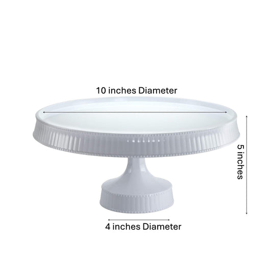 Premium Extra Heavyweight White Cake Plastic Stands 10.5