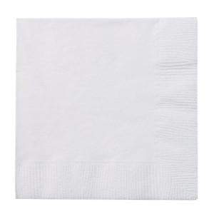 White Beverage Napkins Napkins Party Dimensions