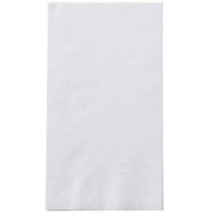 White Guest Towels Napkins Party Dimensions