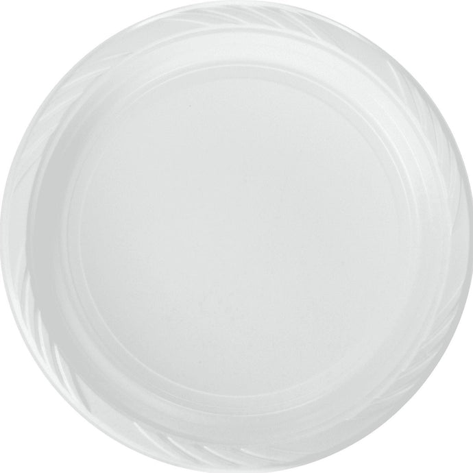 *BULK* White light weight Plastic Plates 9