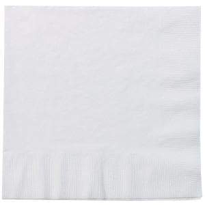 *WHOLESALE* Disposable - 2 Ply - White - Luncheon Napkins | 720 ct. Napkins Party Dimensions