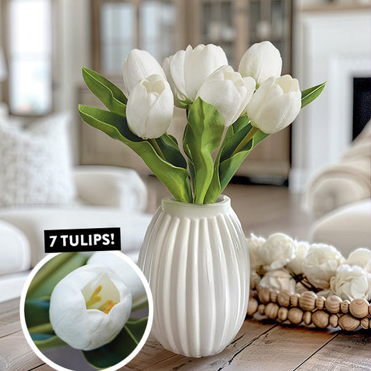 Real Touch Faux Tulip Flower Arrangement Whats trending CT