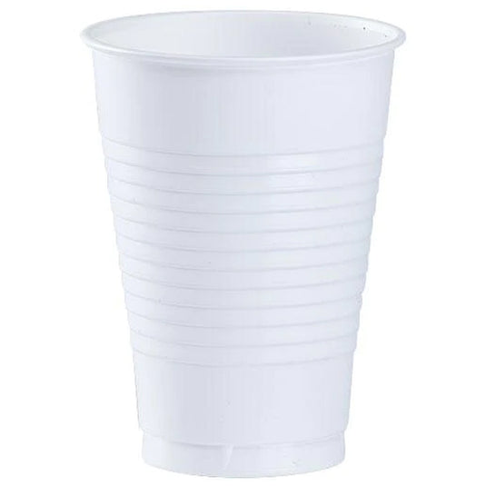 White Plastic Party Cup 12 oz Cups Party Dimensions