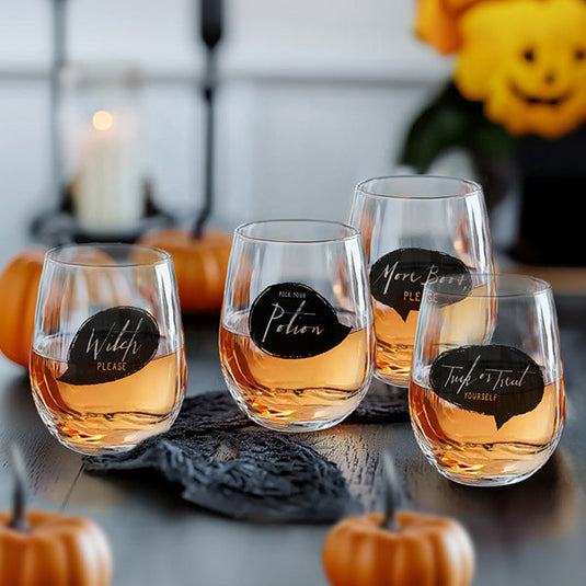 Eerie Stemless Wine Glasses, Set of 4 General TP