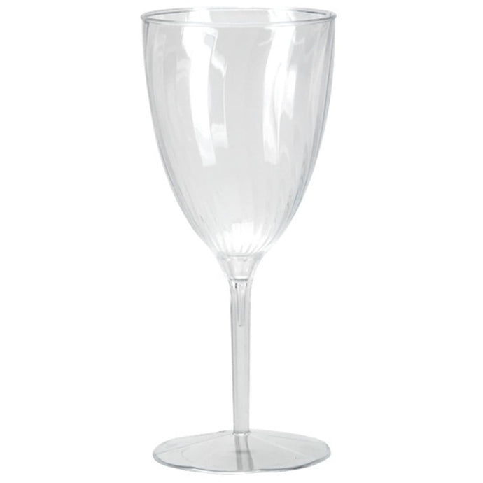 Elegant Plastic Wine Glasses Goblets 8 oz Wine Goblets Lillian