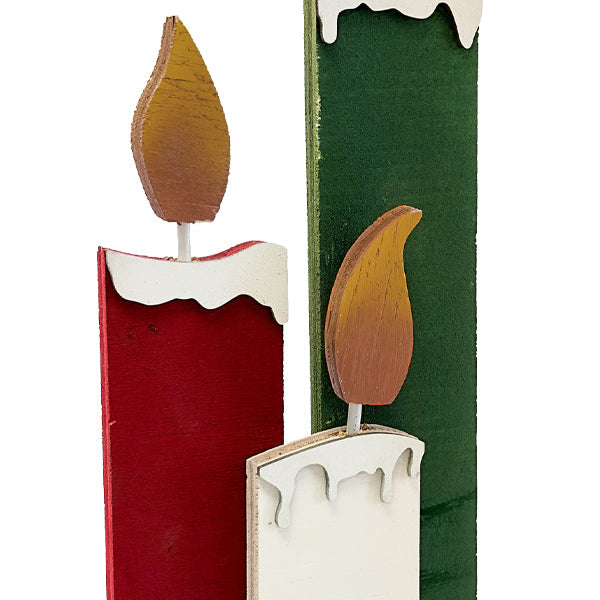 Load image into Gallery viewer, Wooden Christmas Candle Decor, Choose Your Color Whats trending CIMA
