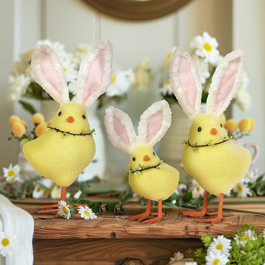 Easter Chicks with Bunny Ears, Set of 3 General TP