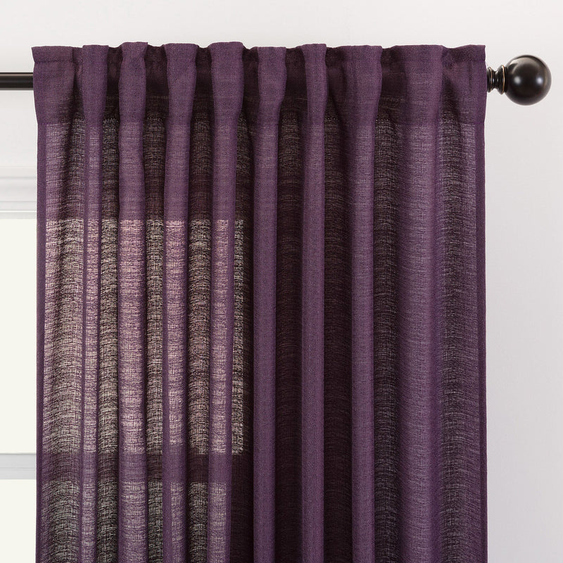 Load image into Gallery viewer, Faux Belgian Flax Solid Curtains Collective Chanasya
