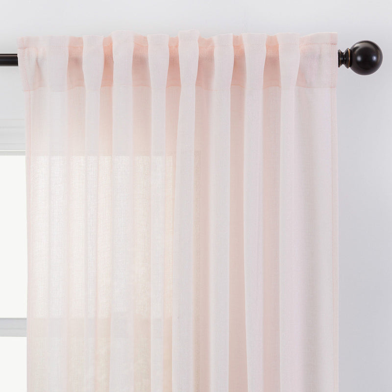 Load image into Gallery viewer, Faux Belgian Flax Solid Curtains
