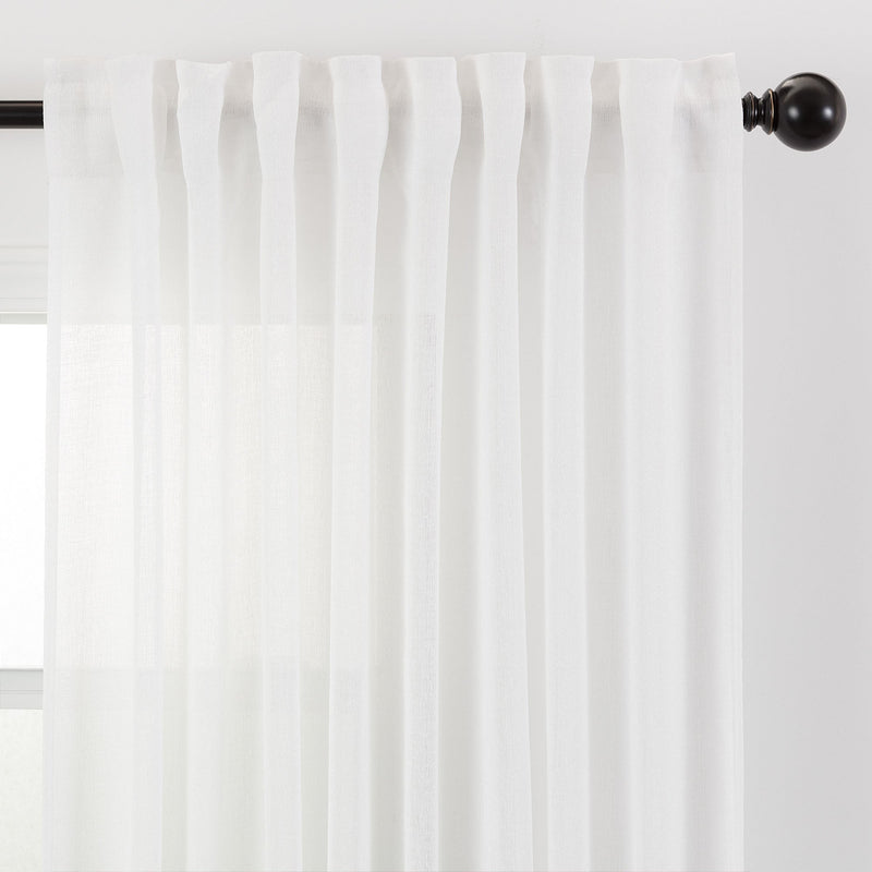 Load image into Gallery viewer, Faux Belgian Flax Solid Curtains
