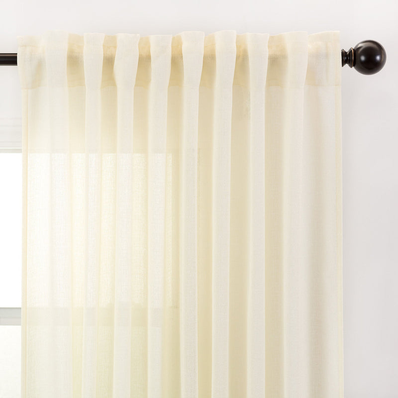 Load image into Gallery viewer, Faux Belgian Flax Solid Curtains
