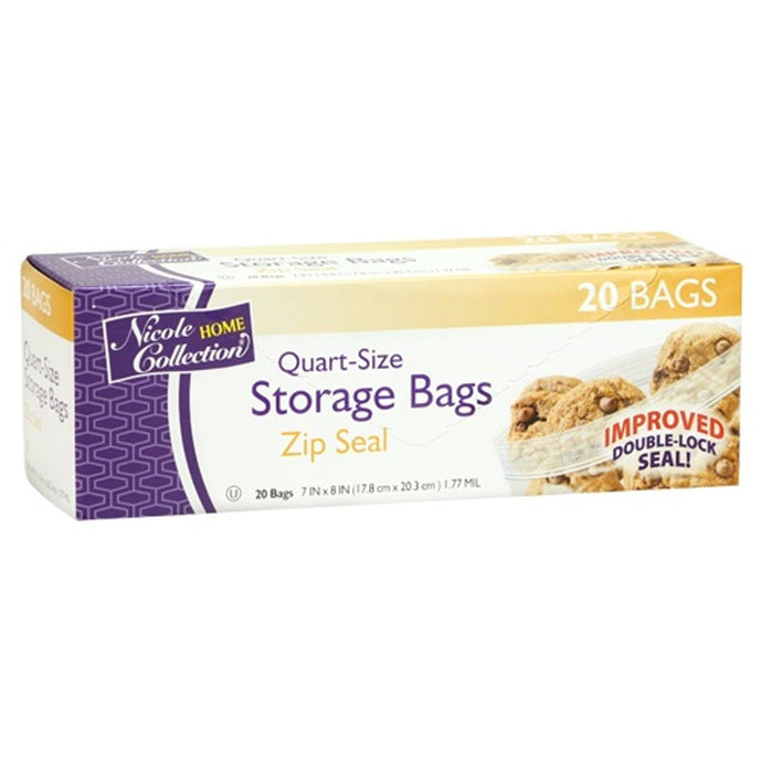 Zip Seal Storage Quart Size Bags Food Storage & Serving VeZee