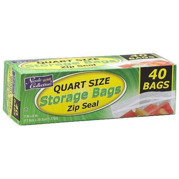 Zip Seal Storage Quart Size Bags Food Storage & Serving VeZee