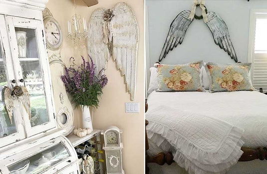 *HUGE* Wooden Angel Wings Wall Decor General DCI