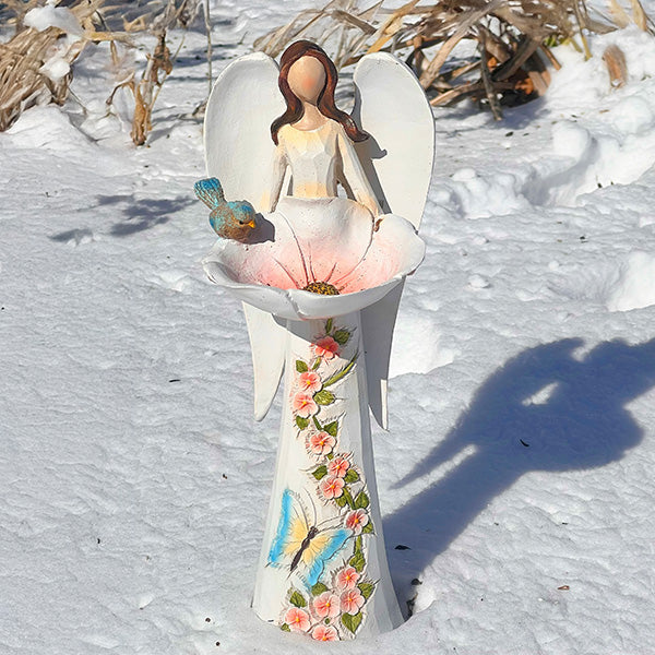 14 Inch Angel Holding Bird Bath Figurine Whats trending TP