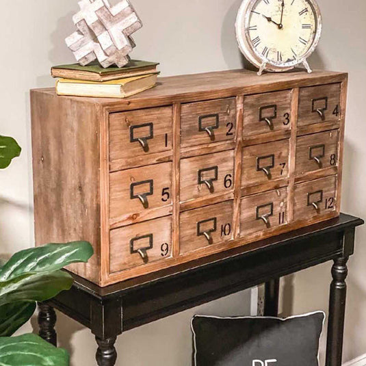 Vintage Inspired Wooden Apothecary Chest Whats trending ABH