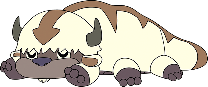 Appa Sleepy Plush (1ft) Avatar: The Last Airbender Youtooz Collectibles