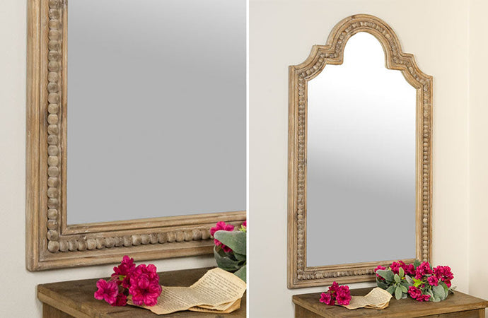 Wooden Bead Trim Mirror General VIP