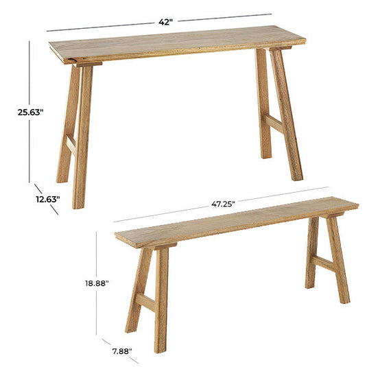 Classic Wooden Bench, Pick Your Size General UMA