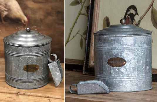 Galvanized Birdseed Canister General PHC