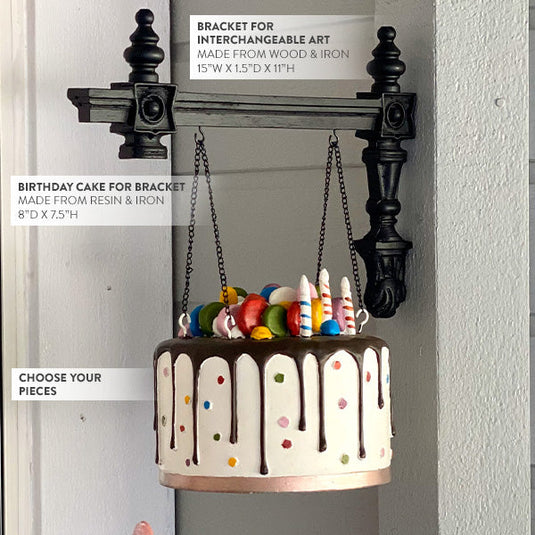 Glow In The Dark Cake Sign With Bracket Option | Our "Celebration" Signs Of The Seasons Edition General ABH