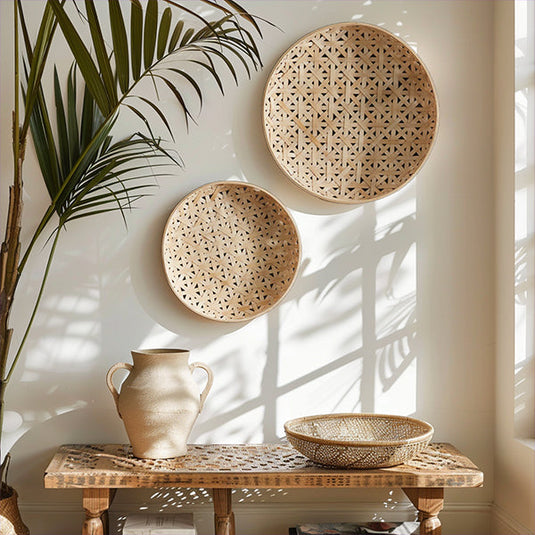 Boho Bamboo Baskets, Set of Two Whats trending CT