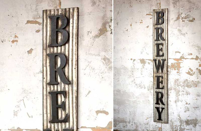 *HUGE* Metal Brewery Sign General PHC