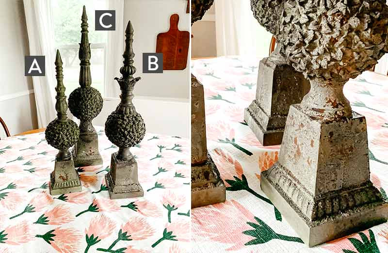 Load image into Gallery viewer, Rustic Green Garden Finials General DCI
