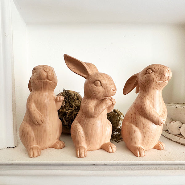 Playful Bunny Figurines, Set of 3 TP